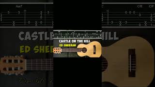 Castle on the hill Ed Sheeran fingerstyle guitar chord tab [upl. by Atterbury]