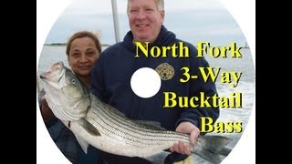 Deep Water Three Way Bucktails For Striped Bass [upl. by Josler54]