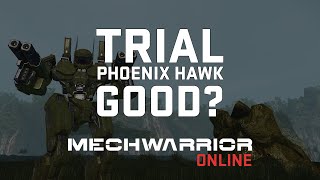 Mechwarrior Online  Phoenix Hawk Trial Mech for New Players [upl. by Pomeroy]