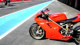 MCN Roadtest Ducati 1198 first ride [upl. by Kcirdneked684]