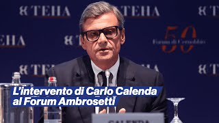 Lintervento di Carlo Calenda al Forum Ambrosetti di Cernobbio [upl. by Aliuqat]