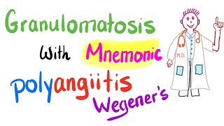 Granulomatosis With Polyangiitis GWP  Wegeners  Mnemonic and Cases [upl. by Sifan227]