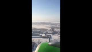 Landing in Irkutsk Russia S7 Airlines [upl. by Enotna]