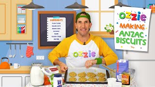 How To Make ANZAC Biscuits For Kids  Simple Anzac Biscuits Recipe for Children with Ozzie [upl. by Dorree]