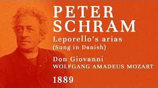 Peter Schram  The FIRST recording of an opera singer 1889  Leporello aria excerpts [upl. by Rialc]