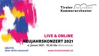 Neujahrskonzert 2021  Live amp Online [upl. by Enyamart]