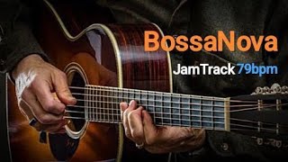 Easy Jazz Bossa Nova Backing Track  79 bpm [upl. by Aerdnna543]