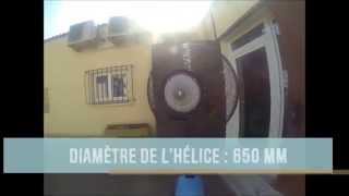 Ventilateur dair brumisateur dair mobile pour terrasse 260 W  Démonstration [upl. by Redwine87]