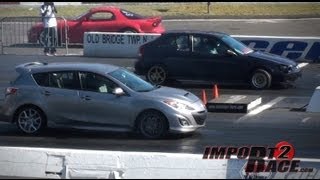 Mazda Speed 3 Turbo vs Honda Civic [upl. by Mika556]