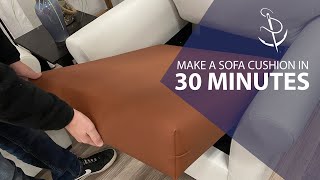 Make a Sofa Cushion in 30 Minutes [upl. by Ahsier]