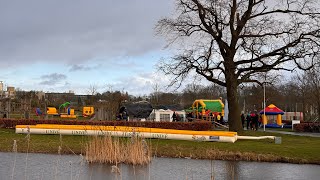 Nieuwjaarsduik Watertorenpark Hengelo 1 Januari 2024 [upl. by Htomit]