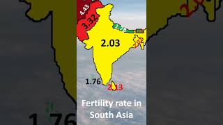 Fertility rate in South Asia [upl. by Goodson487]