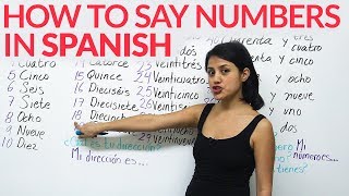 Learn how to say numbers in Spanish [upl. by Eibocaj]