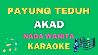 Payung Teduh  Akad  Nada wanita  Karaoke tanpa vocal [upl. by Lertnahs]