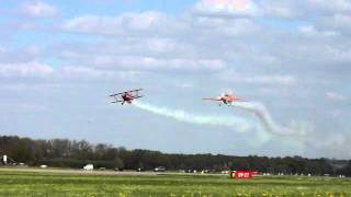 Lowpass of a Extra 300L and a Pitts Special with SMOKE ON at Teuge Airport [upl. by Gaut]