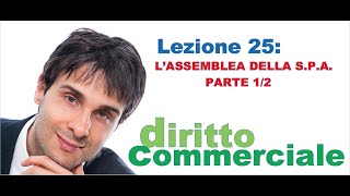 Diritto Commerciale Video Lezione n25  Lassemblea della società per azioni parte 12 [upl. by Johann]