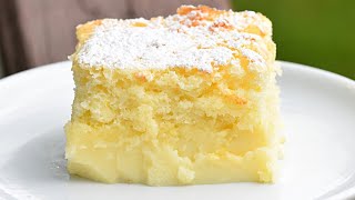 Light and Fluffy Lemon Custard Cake [upl. by Damiani]