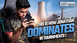 HOW JONATHAN DOMINATES IN TOURNMENTS  9 SOLO KILLS  18KILLS GAMEPLAY  BGMI [upl. by Nonac813]