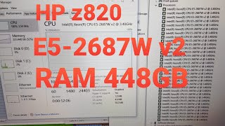 Build thử Workstation HP z820  Dual Xeon E52687W v2  RAM 448GB [upl. by Ettennal403]