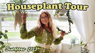 Houseplant Tour Summer 2023  Part One Living Room  Hoyas Scindapsus and more [upl. by Kasey]