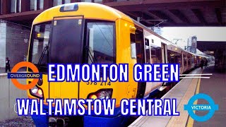 Edmonton Green Overground To Walthamstow Central Victoria [upl. by Allenad665]