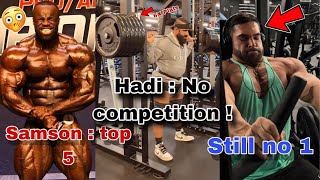 Derek is unbeatable this year too  Hadi raising the bars  Samson failed mrolympia [upl. by Gnex]