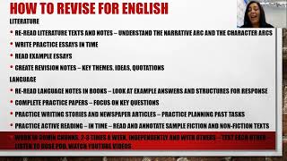 Year 11 GCSE English Revision 2022 [upl. by Gennie76]