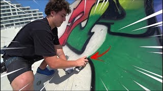 GRAFFITI NA PISTA DE SKATE 5 [upl. by Ymeraj]