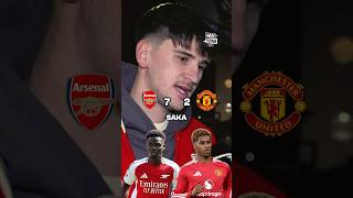 ARSENAL v MANCHESTER UNITED RIVALS SQUAD BATTLE ⚔️ shorts football soccer [upl. by Annalise]