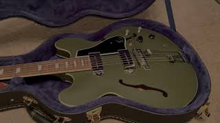 Epiphone Casino Hollowbody Electric Guitar  Worn Olive  PART ONE  Unboxing Discussion amp Upgrades [upl. by Nahtannhoj279]