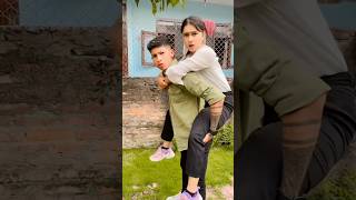 Sabitra Bhandari Samba And Rachana Rimal Funny Video 😄 funnyshorts [upl. by Aerb]