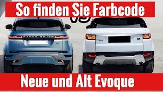 So finden Sie Farbcode Evoque Neu und Alt Range Rover [upl. by Adnol]