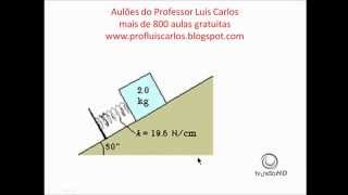 FISICA exercicios Energias Cinética Mecânica Potencial Prof Luis Carlos [upl. by Cartie]