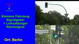 Siemens Fahrzeug Signalgeber  Linksabbieger Räumsignal in Berlin [upl. by Holland785]