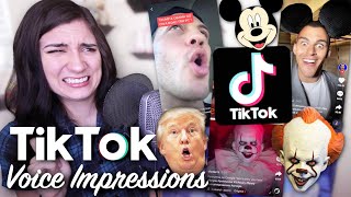 Reacting to TikTok Voice Impressions [upl. by Spear]