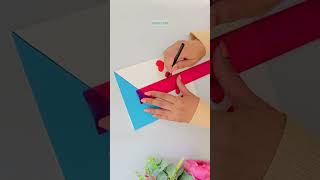 Happy Anniversary Card for Mom amp Dad💙🩷DIY Card for parents😍 shorts ytshorts viral diy craft [upl. by Aniles]