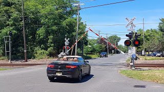 Grant Ave level crossing Spring Lake NJ [upl. by Nessie]