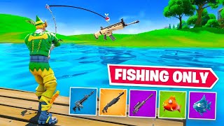 Using ONLY Fishing Loot to WIN Fortnite 2 [upl. by Anial433]