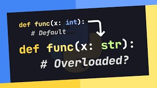 Function Overloading For Python Developers Singledispatch [upl. by Sivar]