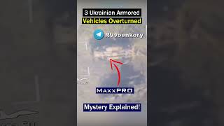 Ukrainian Overturned Armored Convoy Vehicles What Caused This Mishap [upl. by Steinke100]