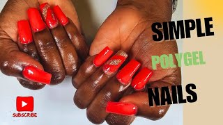 Easy Polygel Nails For Beginners [upl. by Mcfarland]