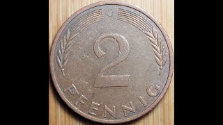 2 Pfennig 1975 Bundesrepublik Deutschland J [upl. by Ailekat]