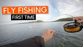 My FIRST time FLY fishing SEA TROUT in the net [upl. by Naek]