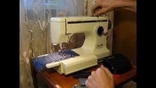 Sewing machine Швейная машина Lewenstein Compacta 6 Германия test джинс [upl. by Ayardna360]