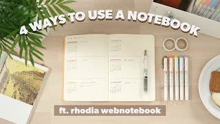 4 Ways to Use a Rhodia Notebook 📓 Students Artists and More [upl. by Nylra296]