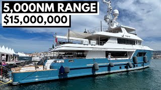 15M 2022 CdM DARWIN 106 quotUPTIGHTquot Expedition Sportfisher Explorer Long Range SuperYacht Tour [upl. by Yokoyama]