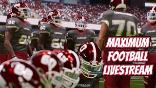 Maximum Football Live Stream Hands On Gameplay Review Session 2 [upl. by Hartmann]