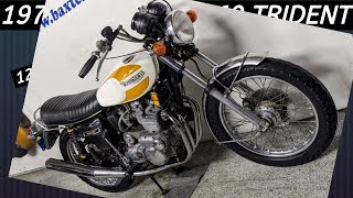 1975 Triumph T160 Trident 750  A 3 Cylinder Classic  Wow [upl. by Darryl]