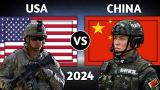 USA vs China Military Power Comparison 2024  China vs USA Military Power 2024 [upl. by Zak758]