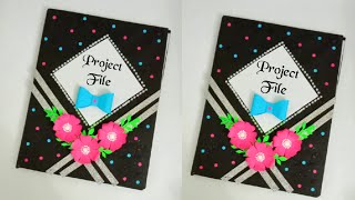 Notebook cover decoration ideasDiy easy school suppliesDiary decoration ideasCopy cover design [upl. by Walt]